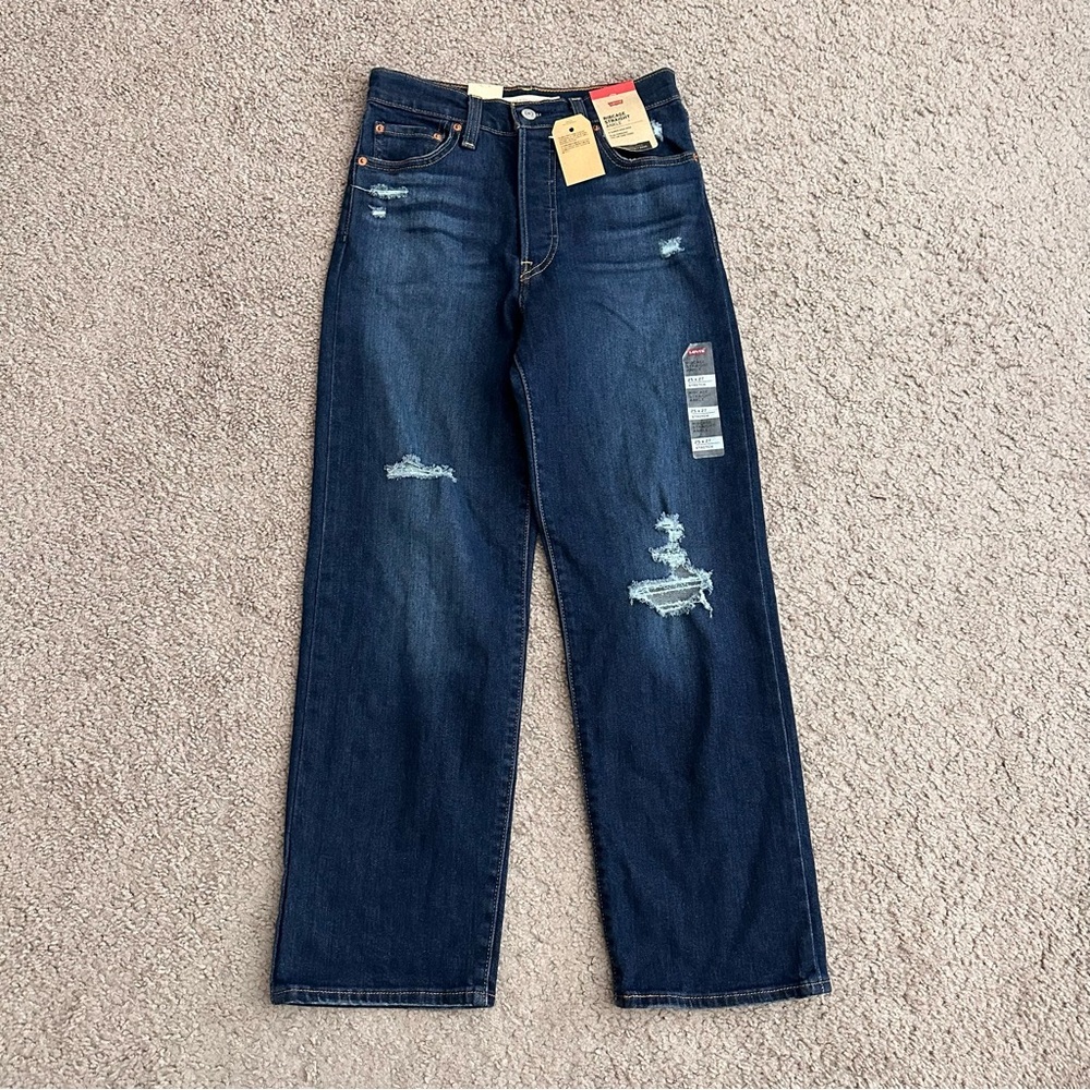 Levi’s Ribcage Straight Ankle Denim Jeans Womens W25